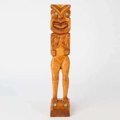 A Folk Art Carving of a Tiki