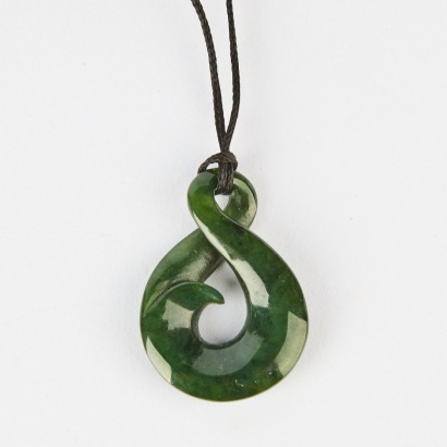 A Pounamu Pikorua Pendant
