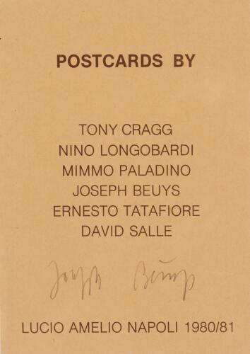 JOSEPH BEUYS Postcards