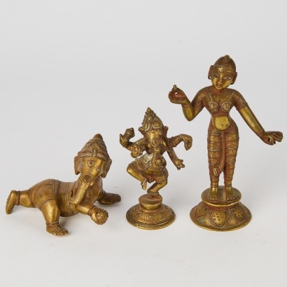 A Trio of Indian Figures