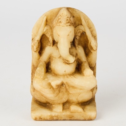 A Carved Ganesh Figure