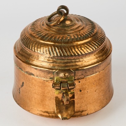 A Copper Chapati Box