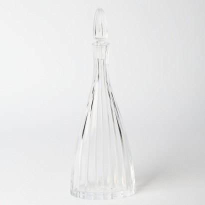 A Fluted Glass Decanter