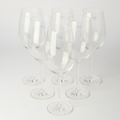 A Set of Six Schott Zwiesel Claret Glasses