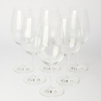 A Set of Six Schott Zwiesel Bordeaux Glasses