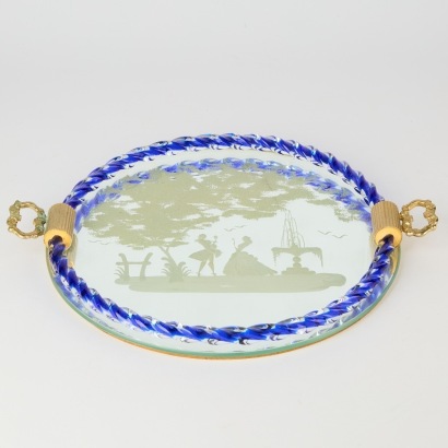 A Vintage Italian Murano Tray by Venini 1940