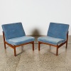 A Pair of Moduline Armchairs by Ole Gjerl&oslash;v Knudsen & Torben Lind for Cado