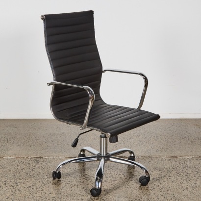 An Eames Style High Back Desk Chair