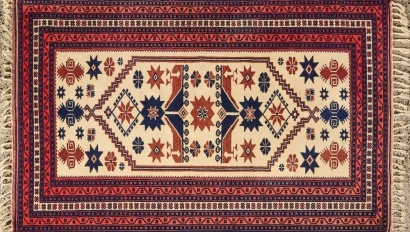 A Vintage Hand Knotted Wool Turkish Rug