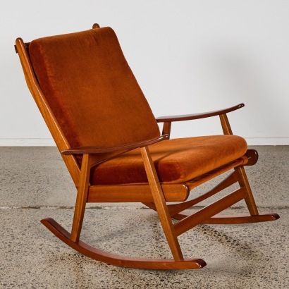 A Mid-Century Morgan Rocking Chair