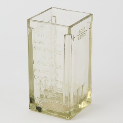 A Vintage Wet-Cell Battery Jar