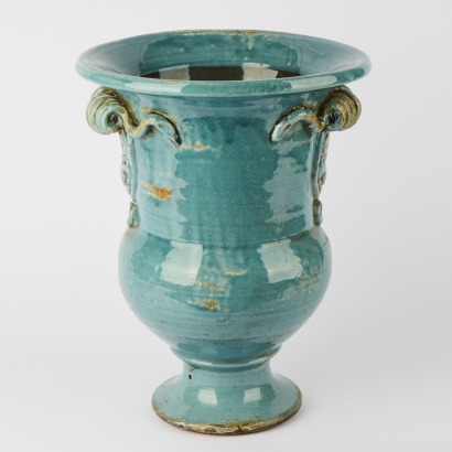 A French Majolica Champagne Urn