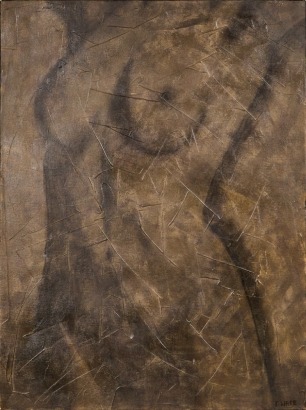 A Female Nude Acrylic On Canvas Artist Unknown