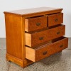 An Art Deco Blurred Kauri Four Drawer - 2
