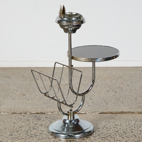 An Art Deco Side Table Smokers Stand