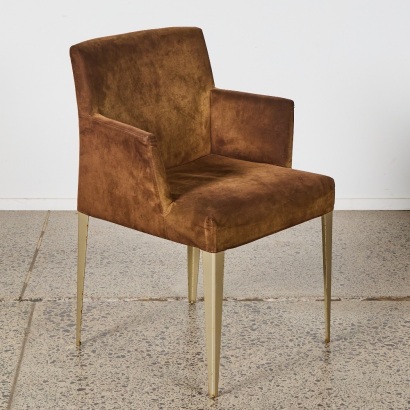 Brown Suede B&B Italia Occasional Chair
