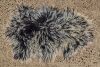 A Petrol Blue Tibetan Lamb Rug