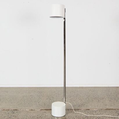 A Cylindrical Mid-Century Floor Lamp
