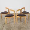A Hans Olsen Roundette Style Dining Table With Four Nested Chairs - 5