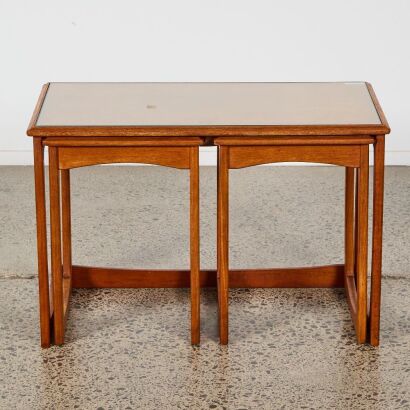 A Set of Mid Century Teak Nesting Tables by Richard Hornby for Fyne Ladye Uk