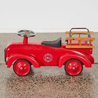 A Vintage Style Ride-On Fire Engine
