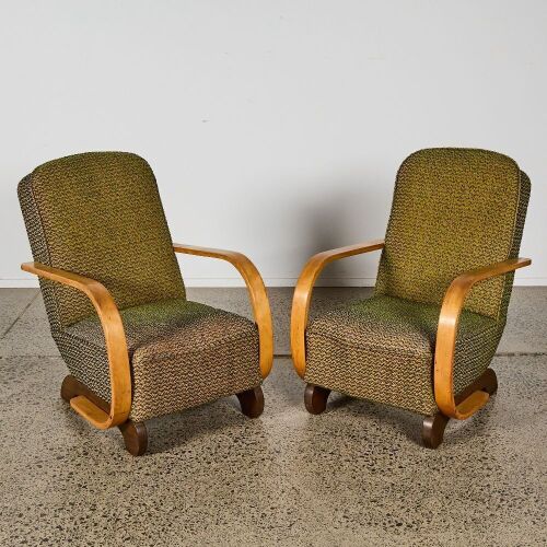 A Pair of Art Deco Armchairs