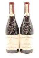 (2) 2001 Chateau de Beaucastel Chateauneuf-du-Pape, Rhone [JR17]