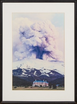Mt Ruapehu In Eruption 1995 Framed Print By Tim Whitakar