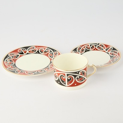 A Royal Doulton Māori Art Cup and Saucer Set