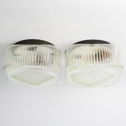 A Pair of Ceiling Lamps Czech Republic c. 1960s