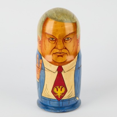 A Set of Matryoshka Dolls of Russian Presidents