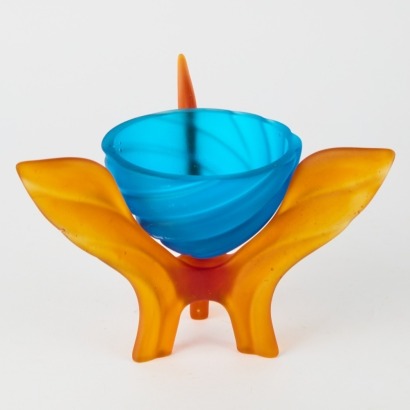 A Cast Glass Chalice