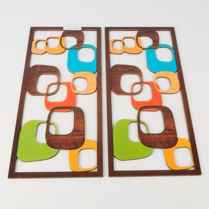 A Mid-Century Pair of Small Cut Outs