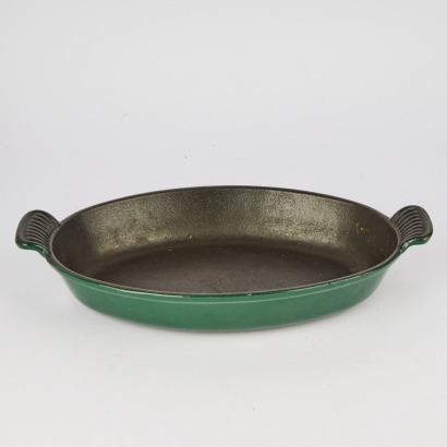 An Oval Cast Iron Baker