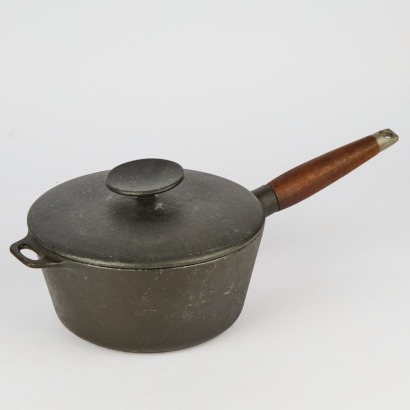 A Vintage Copco Cast Iron Saucepan With Lid