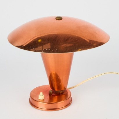 A Bauhaus Copper Table Lamp