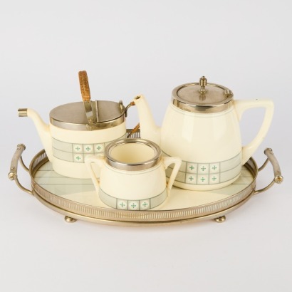 A Four Piece Waechtersbacher Keramik Tea Set c. 1920s