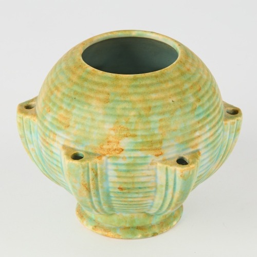 A Flaxman Ware Ball Vase by Wadeheath c. 1930s