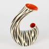 A Beswick Zebrette Vase by Albert Hallam and James Hayward c. 1950s