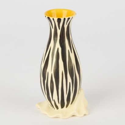 A Beswick Zebrette Vase by Albert Hallam and James Hayward c. 1950s