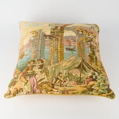 A Vintage Swedish Theme Tapestry Pillow