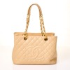 Chanel, Beige Caviar Leather Grand Shopping Tote Bag