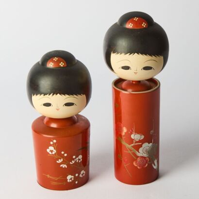 A Pair of Kokeshi Dolls