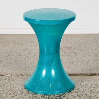 A Metallic Caroma Stool
