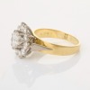 18ct Yellow / White Gold, 1.10ct Diamond / 0.75ct Diamond Cluster Ring - 2