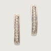 18ct White Gold, .33ct Diamond Hoop-Style Earrings - Near new