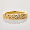 18ct Yellow Gold, .25ct Ten Stone Diamond Dress Ring - Near new