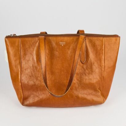 A Fossil Issue 1954 Leather Sydney Handbag In Tan Leather