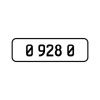 A '09280' Personalised plate