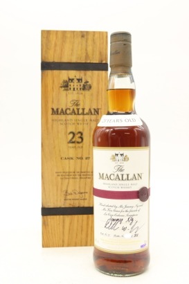 (1) The Macallan 23 Year Old Single Sherry Cask No.27 for "Friends of La Casa Cubana Singapore" Single Malt Scotch Whisky, 44.6% ABV (GB)
